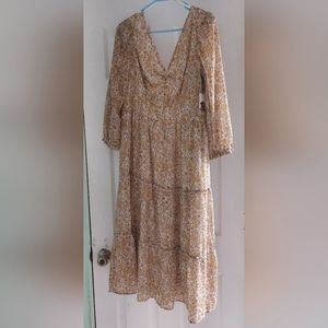 Sincerely Jules Floral Tiered Midi Dress